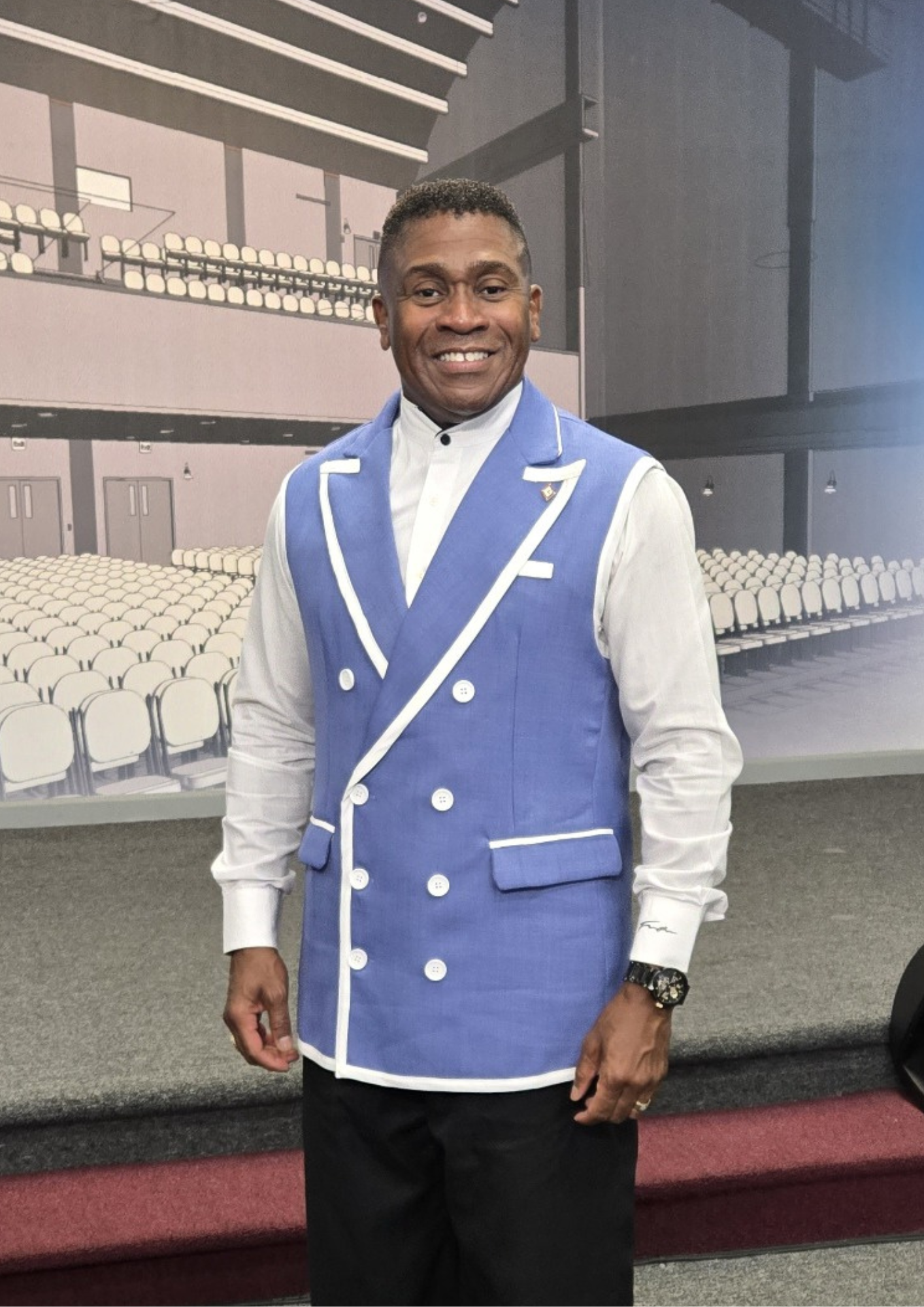 Dr. Garnes at a formal professional event